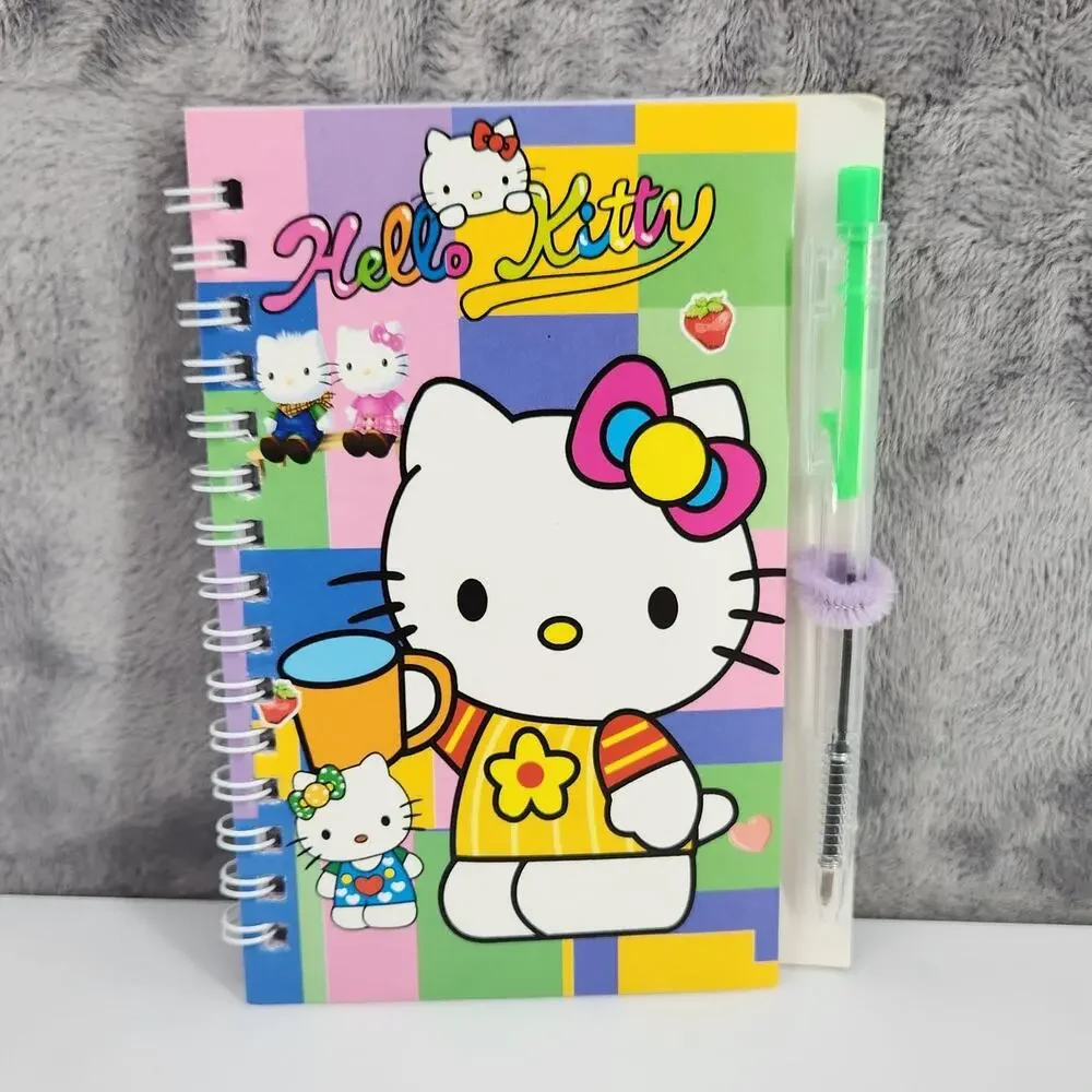 2 Spiral Pocket Notebook/Pen Hello Kitty Spring 4x5.5